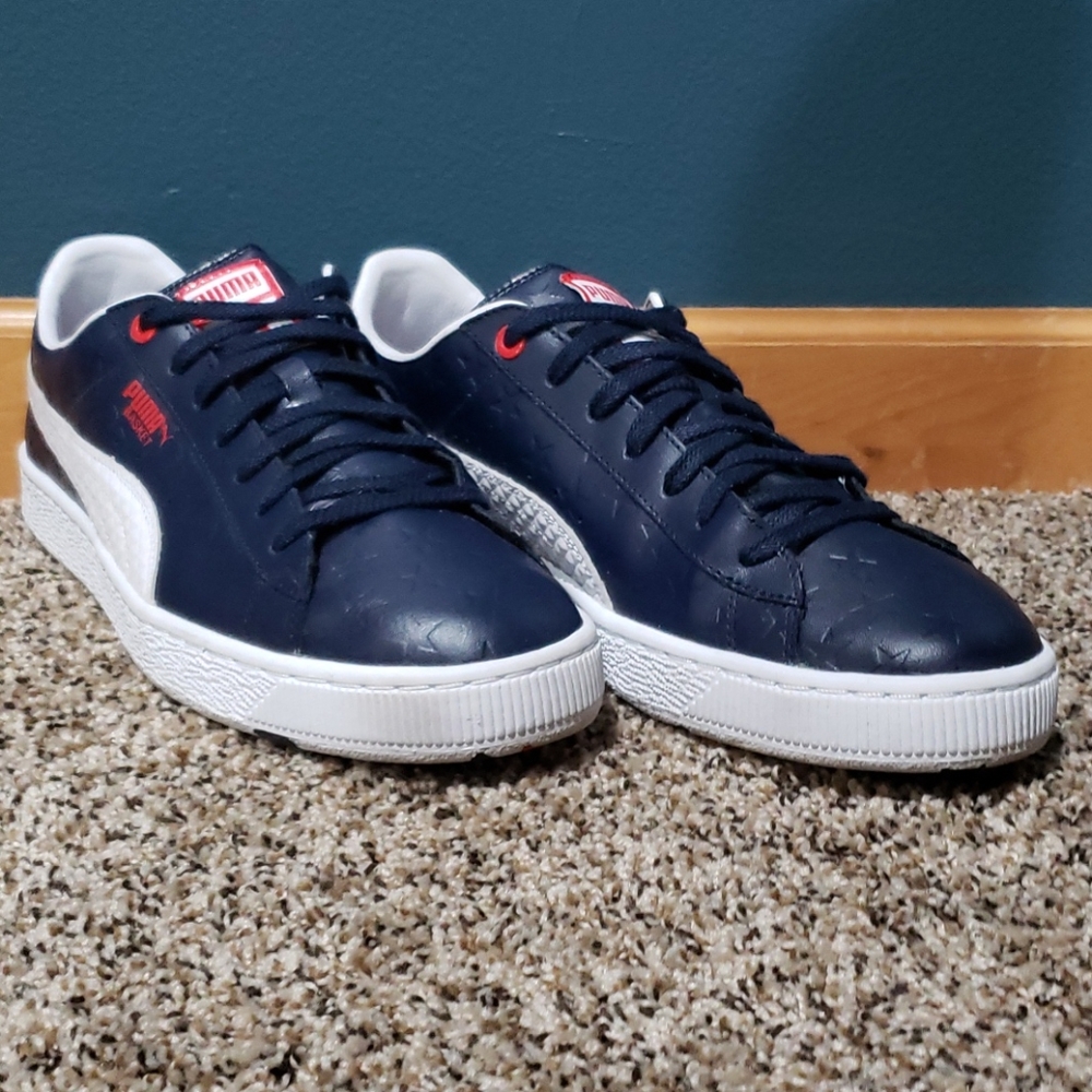 Navy Blue Puma Basket Men's Size 12